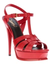 Saint Laurent 'tribute' Sandals In Red