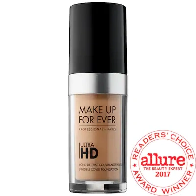 Shop Make Up For Ever Ultra Hd Invisible Cover Foundation Y435 - Caramel 1.01 oz/ 30 ml