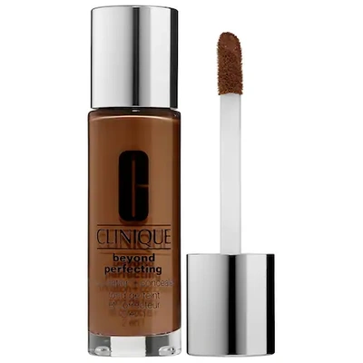 Shop Clinique Beyond Perfecting Foundation + Concealer Wn 122 Clove 1 oz/ 30 ml