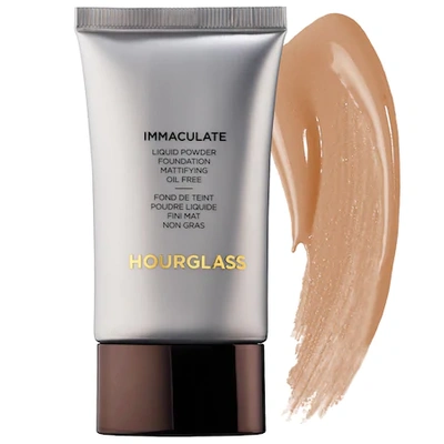 Shop Hourglass Immaculate® Liquid Powder Foundation Mattifying Oil Free Warm Beige 1 oz/ 30 ml