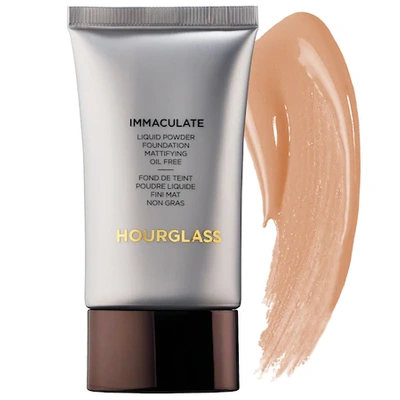 Shop Hourglass Immaculate® Liquid Powder Foundation Mattifying Oil Free Light Beige 1 oz/ 30 ml