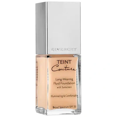 Shop Givenchy Teint Couture Long-wearing Fluid Foundation Broad Spectrum Spf 20 Elegant Shell 2 0.8 oz