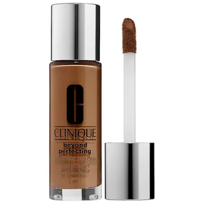 Shop Clinique Beyond Perfecting Foundation + Concealer Wn 118 Amber 1 oz/ 30 ml