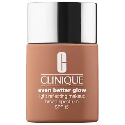 Shop Clinique Even Better&trade; Glow Light Reflecting Makeup Broad Spectrum Spf 15 Foundation Deep Neutral 1 oz/ 