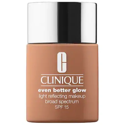 Shop Clinique Even Better&trade; Glow Light Reflecting Makeup Broad Spectrum Spf 15 Foundation Cream Caramel 1 oz/