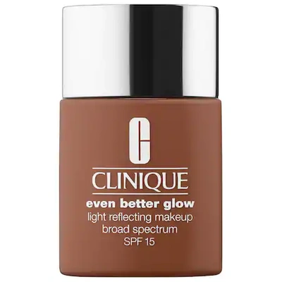 Shop Clinique Even Better&trade; Glow Light Reflecting Makeup Broad Spectrum Spf 15 Foundation Clove 1 oz/ 30 ml