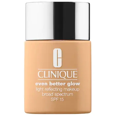 Shop Clinique Even Better&trade; Glow Light Reflecting Makeup Broad Spectrum Spf 15 Foundation Honey Wheat 1 oz/ 3