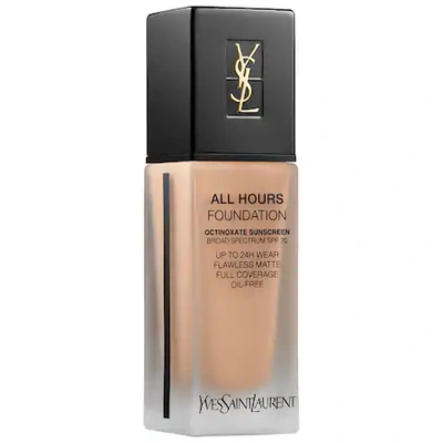 Shop Saint Laurent All Hours Longwear Natural Matte Foundation Spf 20 B60 Amber .84 oz/ 25 ml