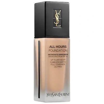 Shop Saint Laurent All Hours Longwear Natural Matte Foundation Spf 20 Bd50 Warm Honey .84 oz/ 25 ml