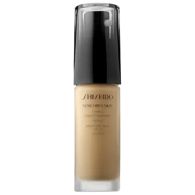 Shop Shiseido Synchro Skin Lasting Liquid Foundation Broad Spectrum Spf 20 Golden 4 1 oz