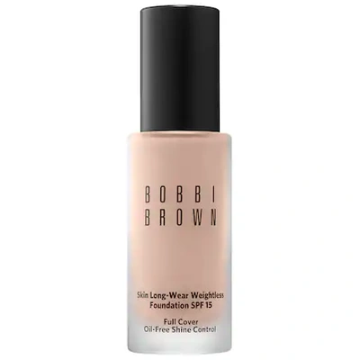 Shop Bobbi Brown Skin Long-wear Weightless Foundation Spf 15 Porcelain (n-012) 1 oz/ 30 ml
