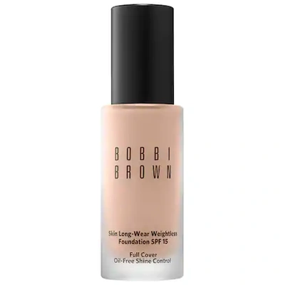 Shop Bobbi Brown Skin Long-wear Weightless Foundation Spf 15 Alabaster (c-004) 1 oz/ 30 ml