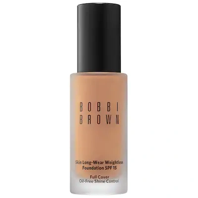 Shop Bobbi Brown Skin Long-wear Weightless Foundation Spf 15 Honey (w-064) 1 oz/ 30 ml