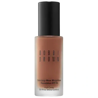 Shop Bobbi Brown Skin Long-wear Weightless Foundation Spf 15 Warm Walnut (w-096) 1 oz/ 30 ml