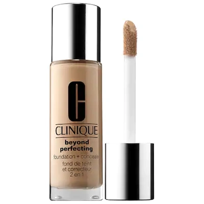 Shop Clinique Beyond Perfecting Foundation + Concealer Wn 76 Toasted Wheat 1 oz/ 30 ml