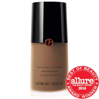 Shop Giorgio Armani Beauty Power Fabric Longwear High Cover Foundation Spf 25 11 1 oz/ 30 ml