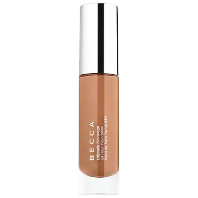 Shop Becca Ultimate Coverage 24 Hour Foundation Amber 5w1 1.01 oz/ 30 ml