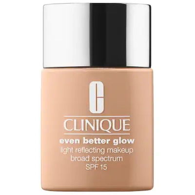 Shop Clinique Even Better&trade; Glow Light Reflecting Makeup Broad Spectrum Spf 15 Foundation Bone 1 oz/ 30 ml