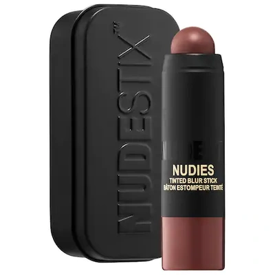 Shop Nudestix Tinted Blur Foundation Stick Nude Deep 10 0.2 oz / 6.2 G