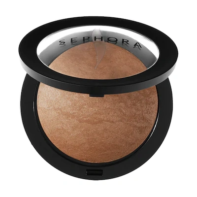 Shop Sephora Collection Microsmooth Baked Powder Foundation 60 Deep Ebony