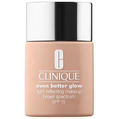 Shop Clinique Even Better&trade; Glow Light Reflecting Makeup Broad Spectrum Spf 15 Foundation Alabaster 1 oz/ 30 
