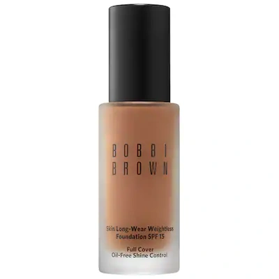 Shop Bobbi Brown Skin Long-wear Weightless Foundation Spf 15 Cool Almond (c-086) 1 oz/ 30 ml