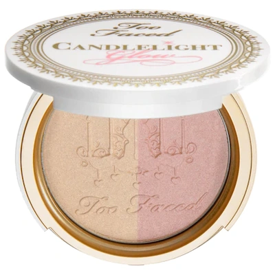 Shop Too Faced Candlelight Glow Highlighting Powder Duo Rosy Glow 0.35 oz/ 10.4 ml