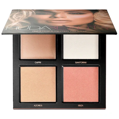Shop Huda Beauty 3d Cream And Powder Highlighter Palette Pink Sand Edition