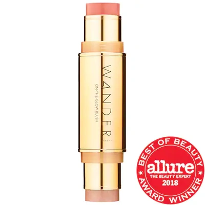Shop Wander Beauty On-the-glow Blush And Illuminator Coral Rose/ Nude Glow 2 X 0.11 oz/ 3.1 G