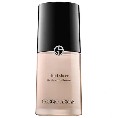 Shop Giorgio Armani Beauty Fluid Sheer Glow Enhancer 7 1 oz/ 30 ml