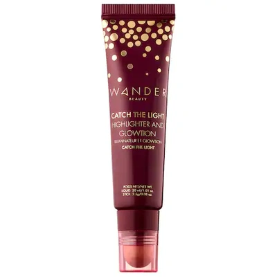 Shop Wander Beauty Catch The Light Highlighter And Glowtion Duo 1.01 oz/ 30 ml Glowtion; 0.08 Oz/2.5 G Catch The Light 