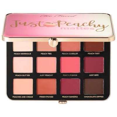 Shop Too Faced Just Peachy Mattes Eyeshadow Palette - Peaches And Cream Collection 0.48 oz/ 15 G