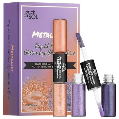 Shop Touch In Sol Metallist Liquid Foil & Glitter Eyeshadow Duo Mini Kit