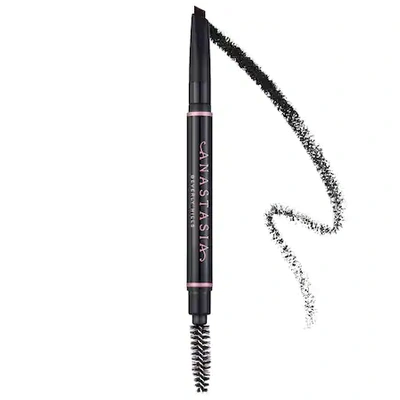 Anastasia Beverly Hills Brow Definer 3-in-1 Triangle Tip Easy Precision Eyebrow Pencil Ebony 0.007 oz/ 0.2 G In Ebony