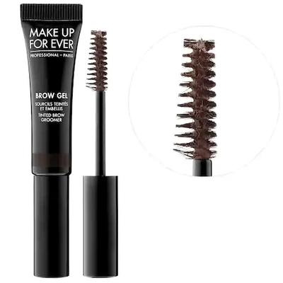 Shop Make Up For Ever Brow Gel 45 Intense Brown 0.2 oz/ 6 ml