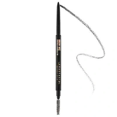 Shop Anastasia Beverly Hills Brow Wiz Ultra-slim Precision Brow Pencil Ebony 0.003 oz/ 0.085 G