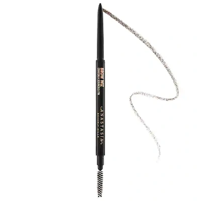 Shop Anastasia Beverly Hills Brow Wiz Ultra-slim Precision Brow Pencil Dark Brown 0.003 oz/ 0.085 G