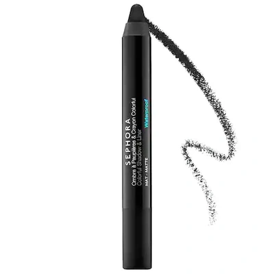 Shop Sephora Collection Sephora Colorful Shadow And Liner Pencil 17 Black 0.33 oz / 9.4 G