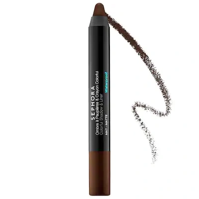 Shop Sephora Collection Sephora Colorful Shadow And Liner Pencil 24 Dark Brown Matte 0.33 oz / 9.4 G