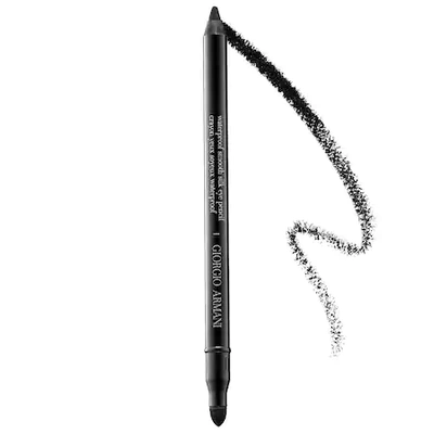 Shop Giorgio Armani Beauty Waterproof Smooth Silk Eye Pencil Black