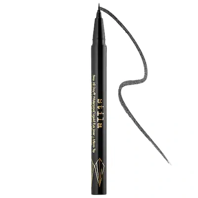 Shop Stila Stay All Day Waterproof Liquid Eye Liner - Micro Tip Intense Black .016 oz / 0.5 ml