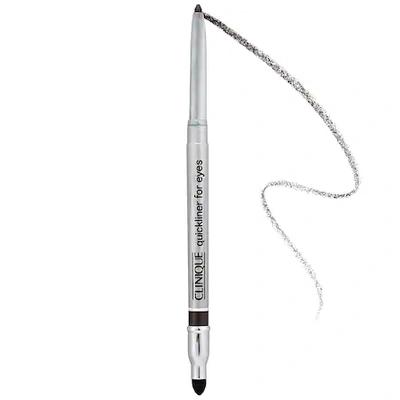 Shop Clinique Quickliner For Eyes Eyeliner Black/brown 0.01 oz/ 0.28 G