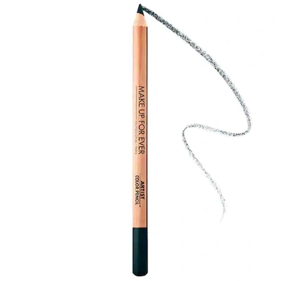Shop Make Up For Ever Artist Color Pencil: Eye, Lip & Brow Pencil 202 Total Midnight 0.04 oz/ 1.41 G