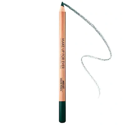 Shop Make Up For Ever Artist Color Pencil Brow, Eye & Lip Liner 300 Absolute Emerald 0.04 oz/ 1.41 G