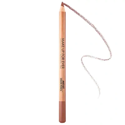 Shop Make Up For Ever Artist Color Pencil Longwear Lip Liner 600 Anywhere Caffeine 0.04 oz / 1.41 G