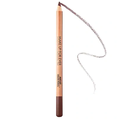 Shop Make Up For Ever Artist Color Pencil Longwear Lip Liner 610 Versatile Chestnut 0.04 oz / 1.41 G