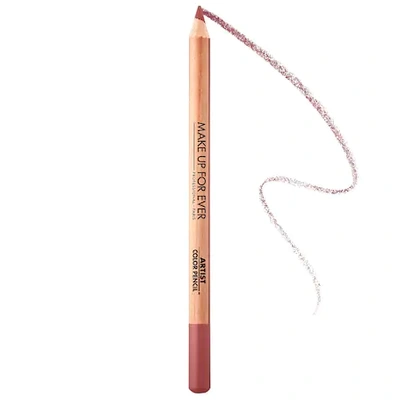 Shop Make Up For Ever Artist Color Pencil Longwear Lip Liner 604 Up & Down Tan 0.04 oz / 1.41 G