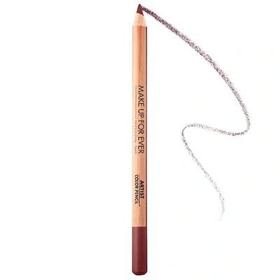 Shop Make Up For Ever Artist Color Pencil Brow, Eye & Lip Liner 718 Free Burgundy 0.04 oz/ 1.41 G