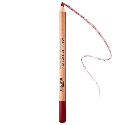 Shop Make Up For Ever Artist Color Pencil: Eye, Lip & Brow Pencil 716 Countless Crimson 0.04 oz/ 1.41 G