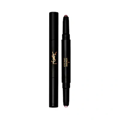 Shop Saint Laurent Eye Duo Smoker Eyeshadow 4 Smoky Burgundy 2 X 0.028 oz/ 0.8 G